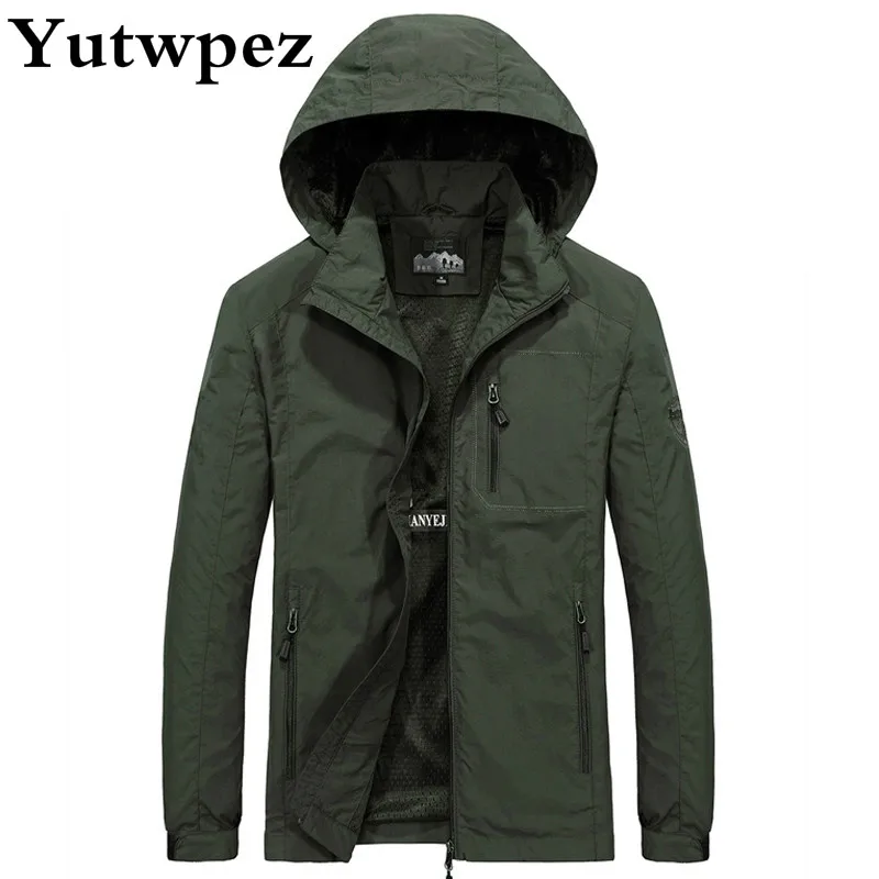 Мужская куртка размера плюс M ~ 6XL Сезон весна осень Одежда для улицы мужские