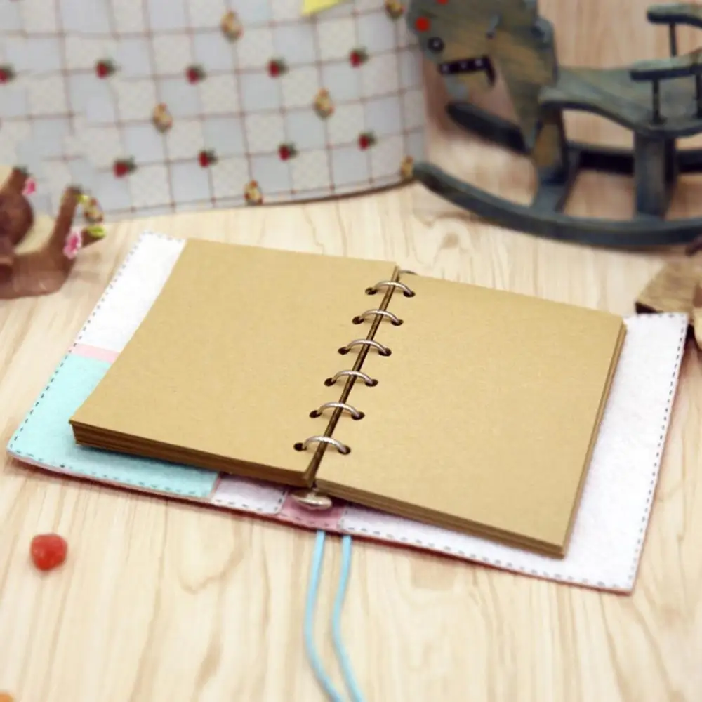 

DIY Cute Non-Woven Fabric Cartoon Notebook Kit Felt Crafts Notebook Needle Felting Kits Crafts Felting Decoration