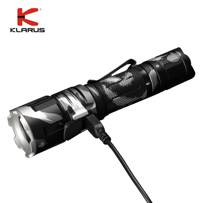 Klarus XT11GT светодиодный фонарик 2000 люменов CREE XPH35 HD E4 Тактический USB Перезаряжаемый фонарик с батареей 18650(городской камуфляж