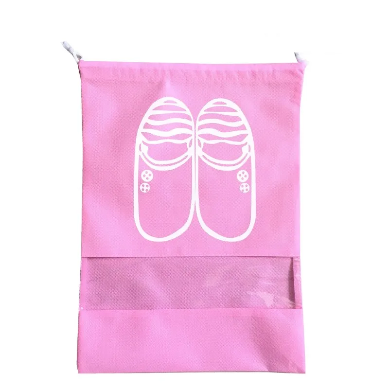 Модная женская популярная 1 шт. Высококачественная сумка для обуви 2 размера дорожная сумка переносная практичная сумка-Органайзер - Цвет: Pink