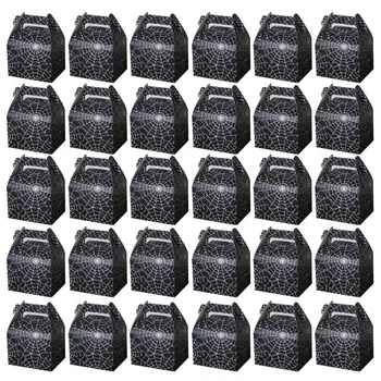 

30 pcs Paper Candy Boxes Party Halloween Portable Gift Box Snack Container for Kids