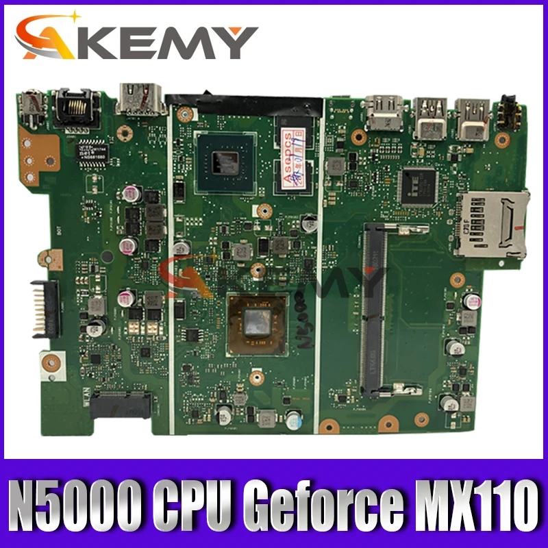 

Akemy For Asus X441 X441M X441MB Laotop Mainboard X441MB Motherboard with N5000 CPU Geforce Geforce MX110