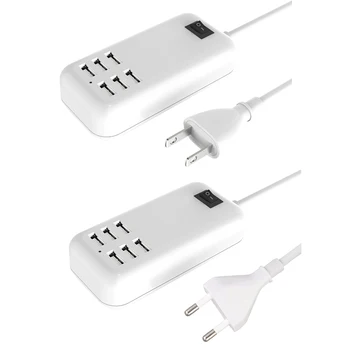 

Universal 20W 6 Port USB 15 W 4 Port USB Mobile Phone Tablet Charger for iPhone Android Multi port Charging Row Plug Suitable