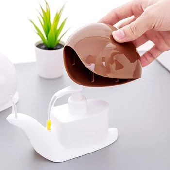 

Bathroom Storage Cute Cartoon Emulsion Storage Bottle Snail-shaped Hand Sanitizer Bathroom Lotion Shower Shampoo Soap Dispenser