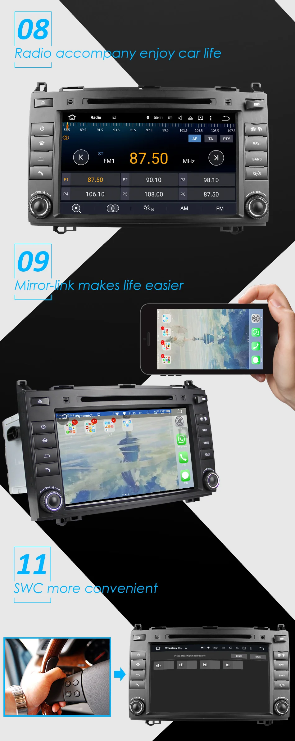 Discount Eunavi 2 Din Octa 8 Core Android 9.0 Car DVD GPS For Mercedes/Benz C Class W203 2004-2007 C200 C230 C240 C320 C350 CLK W209 04 3 Discount Eunavi 2 Din Octa 8 Core Android 9.0 Car DVD GPS For Mercedes/Benz C Class W203 2004-2007 C200 C230 C240 C320 C350 CLK W209 04 3