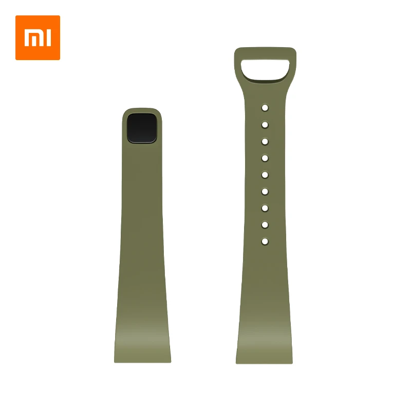 Оригинальный ремешок на запястье Xiaomi ТПУ Черный Синий Зеленый Оранжевый смарт