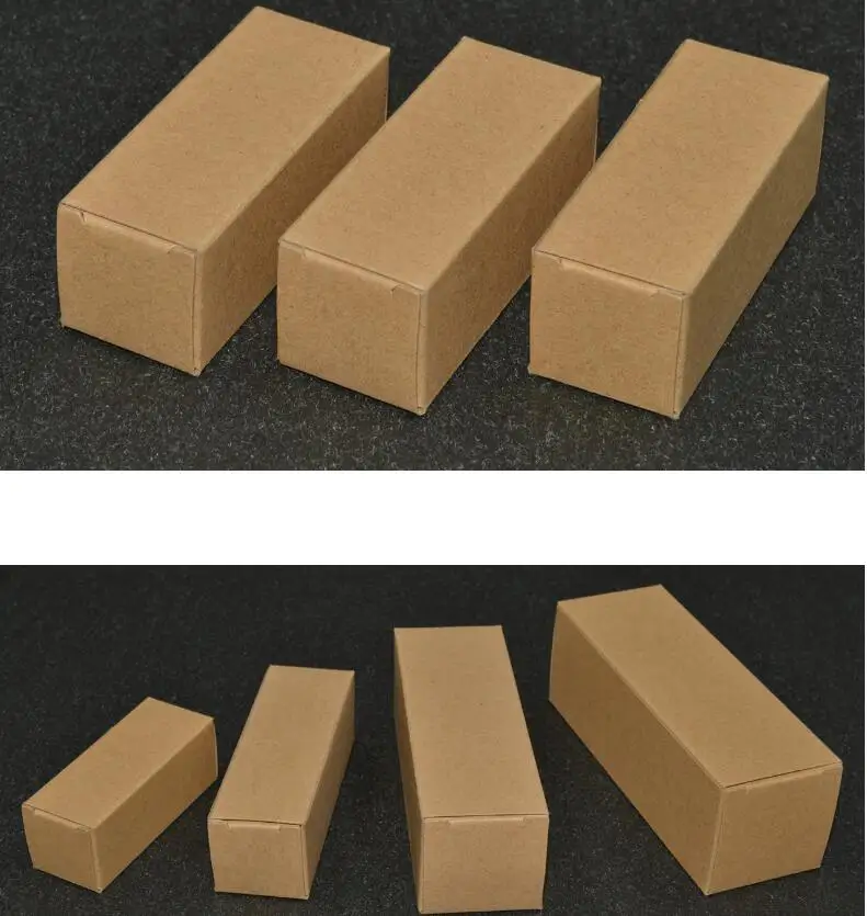 

24 sizes Large small long krfat paper cardboard Cosmetic essential oil package box rectangle Perfume Bottle Packaging paper Box
