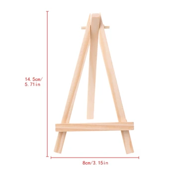 

Mini Wooden Tripod Easel Display Painting Stand Card Canvas Holder Wedding Party