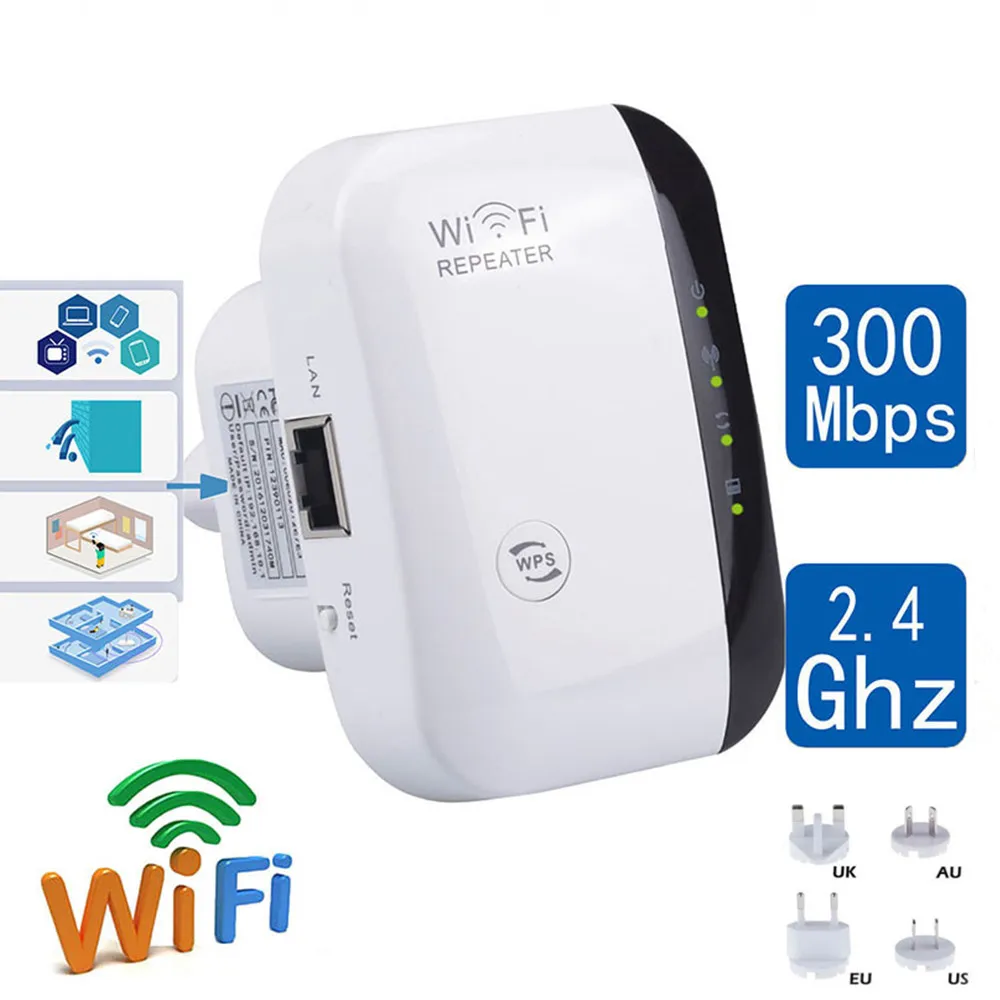

Беспроводной Wi-Fi репитер, 300 Мбит/с