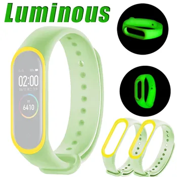 

Luminous Silicon Soft Wrist Strap Watch Band Replacement For XIAOMI MI Band 4 Quick Release Bracelet Wristband SmartWatch