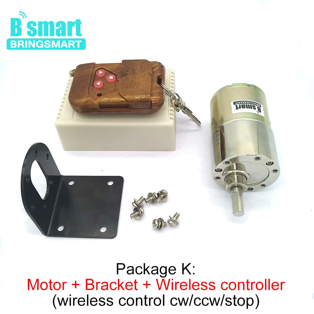 Bringsmart 37GB520 DC 12 D вал цельнометаллический 37 мм диаметр коробки передач вольт 24 в