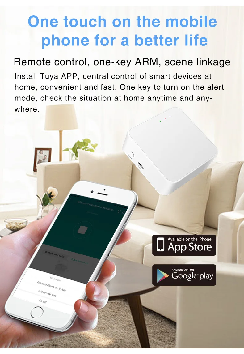 APP, controle remoto sem fio, funciona com Alexa, Google Home