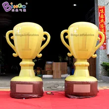 Моделирование продукта 2 м высотой надувной трофей/желтый Оксфорд трофей модель рекламируя игры или Кубок соревнования игрушка