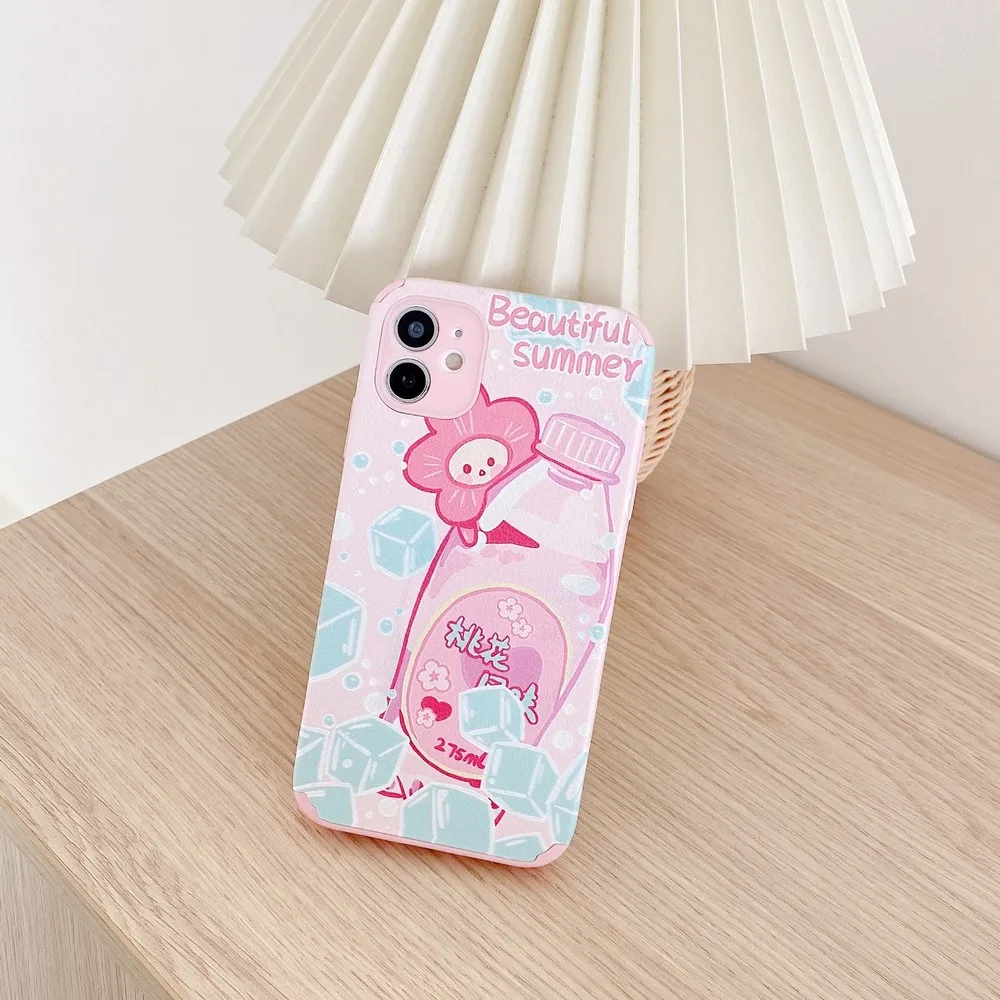 Drink case for iPhone 13 13promax 12Promax 12pro 11 11Promax xsmax xr x xs 7 8plus soft case