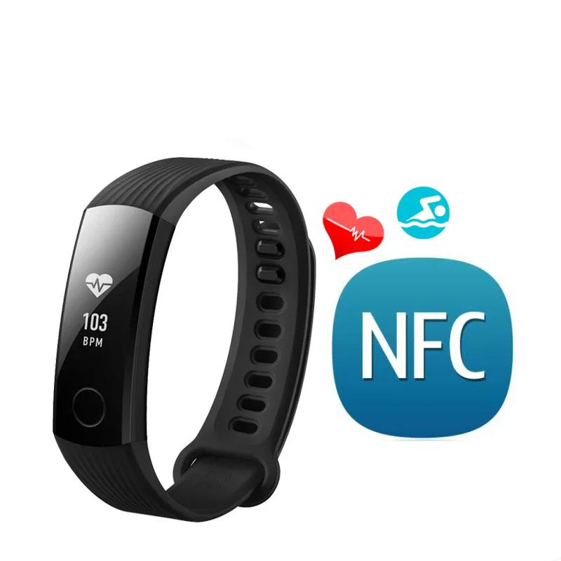 Оригинальный Смарт-браслет Huawei Honor Band 3 NFC с мониторингом сердечного ритма в