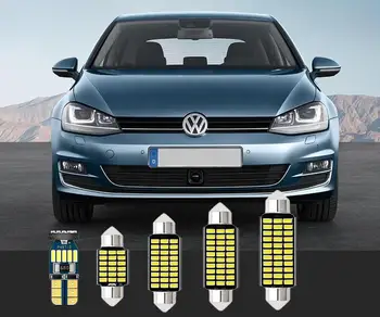 

6pcs interior lights For Volkswagen T10&36mm Eos Polo Routan Beetle Vento Passat CC Multivan EuroVan Jetta GLI GTI Golf Gol