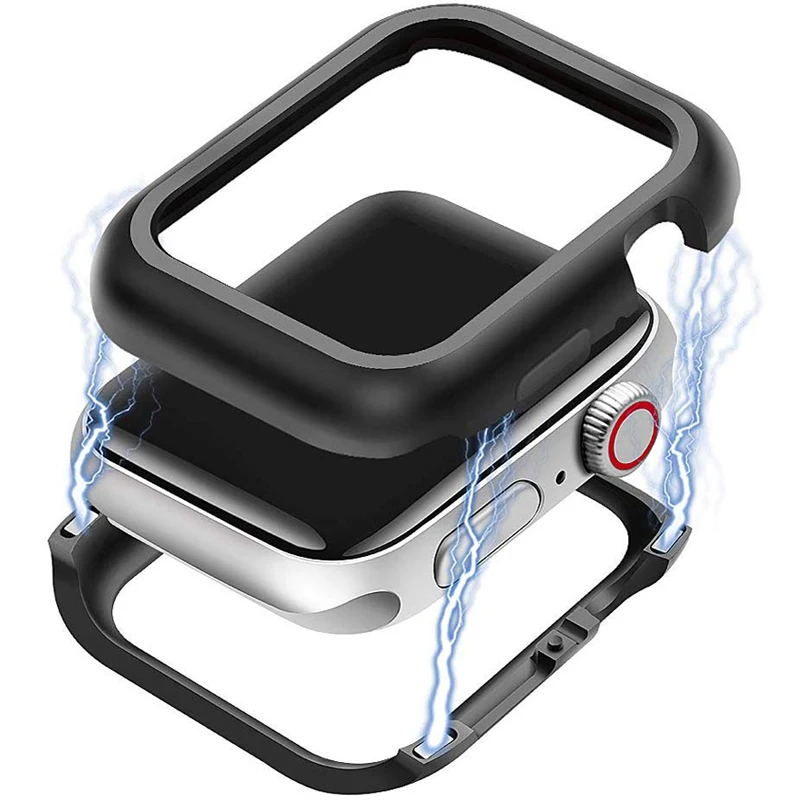 

New type Magnetic Protector case For Apple Watch series 4 5 40MM 44MM 360 Cover Full Aluminum Case For Iwatch 3 2 1 38MM 42MM