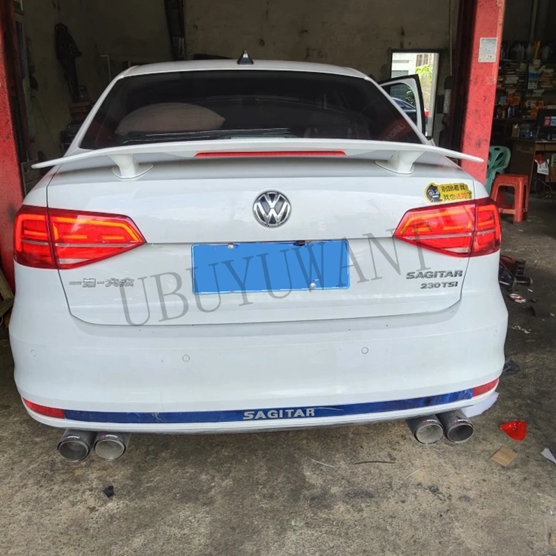 

For Volkswagen Sagitar Spoiler Sport ABS Material Car Rear Wing Primer Color Trunk Rear Spoiler Fit For VWjetta 2008-2011
