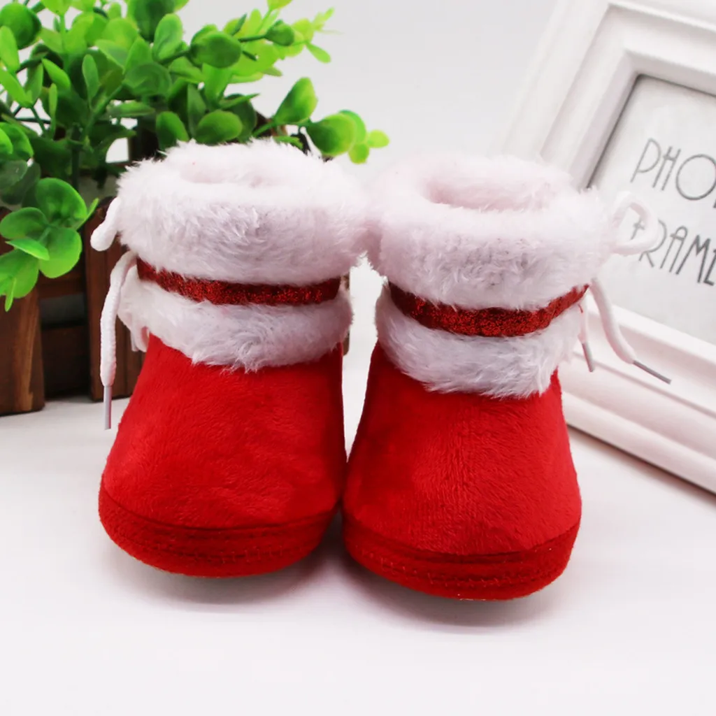 Г. Однотонные ботинки с бабочками для девочек Нескользящие зимние кашемировые плюшевые зимние ботинки для новорожденных девочек Теплая обувь с повязкой