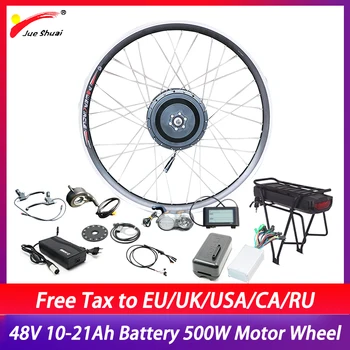 

Bike Electric Conversion Kit 48V 500W Brushless Hub Motor Wheel 48V10Ah - 21Ah Battery LCD Display Ebike Conversion Kit
