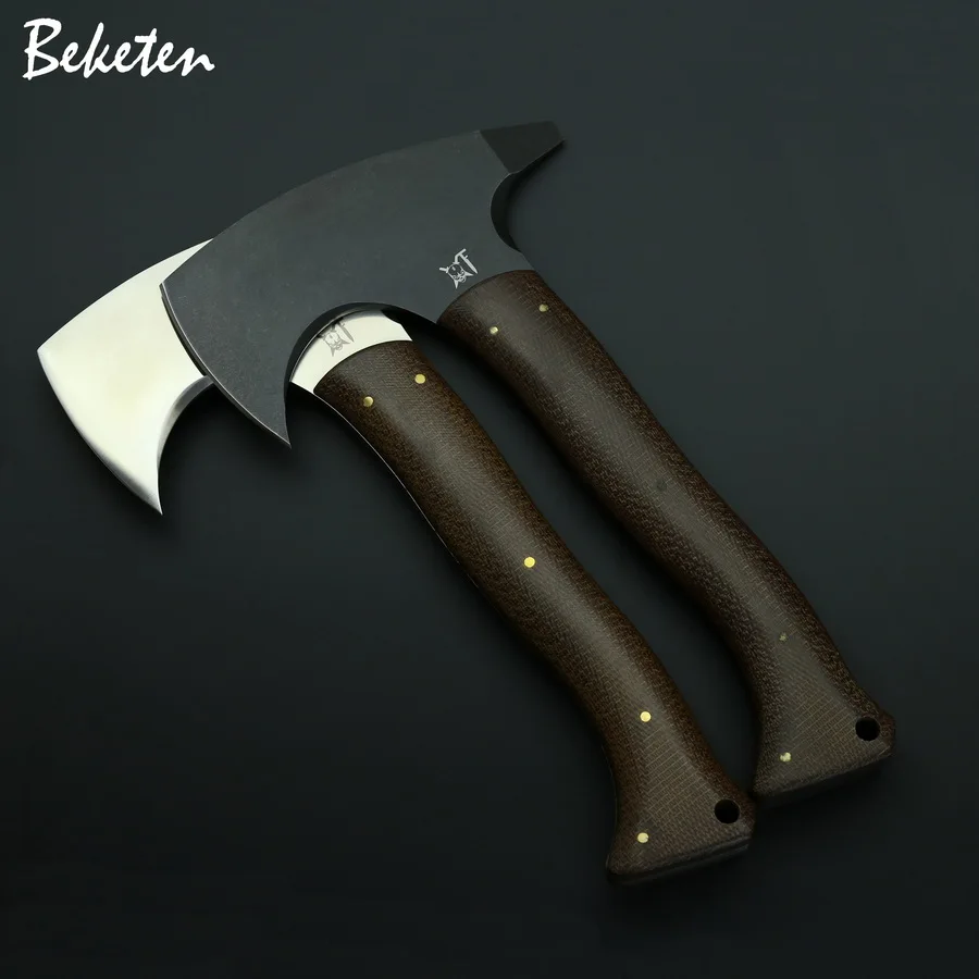 

BEKETEN Pangu Multifunction Axe DC53 Steel Imported linen Mekat Handle Outdoor Survival Tactics Axe Camping Hunting Utility Axe