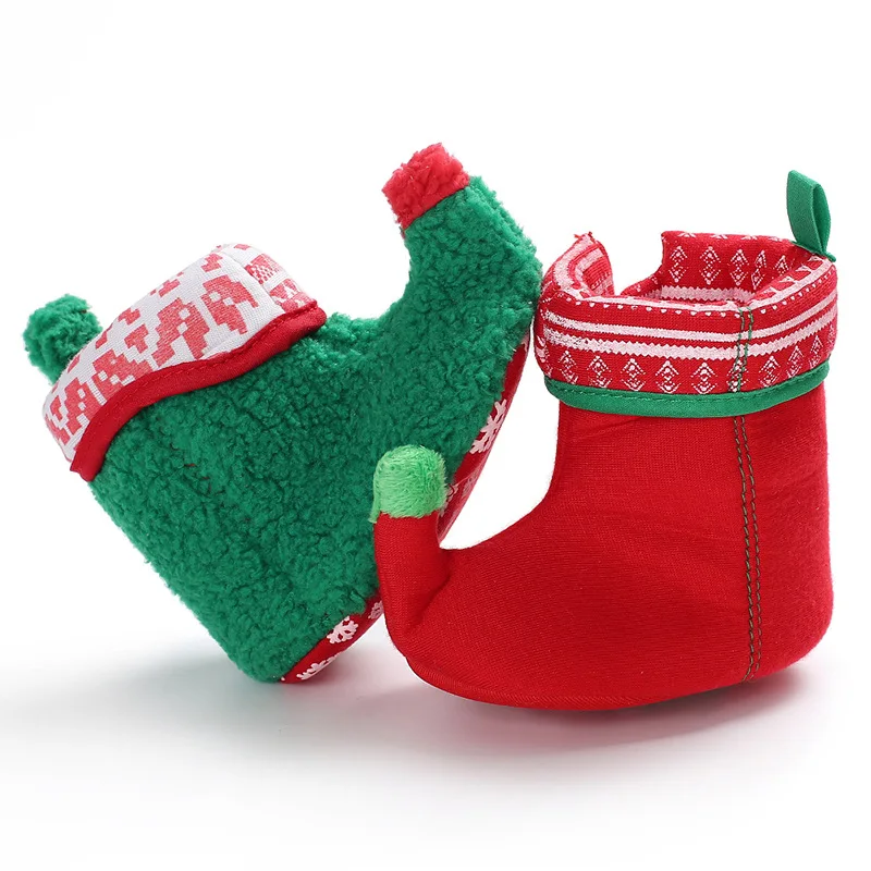 

Haiya Winter 0-1-Year-Old Men And Women Baby Christmas Snow Boots Soft-Soled Shoes Babies' Toddler Shoes Support One's