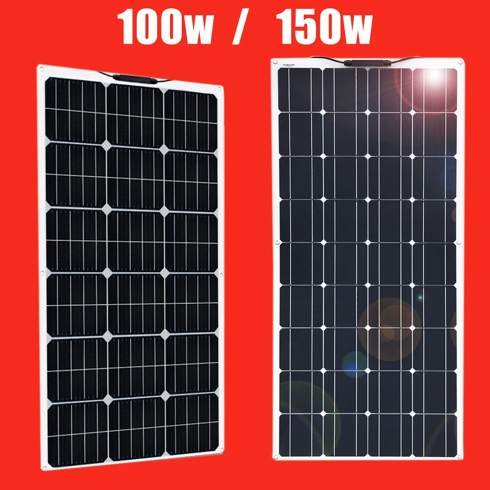 Солнечная панель 12v 12 В в комплекте 300 Вт 200 100 домашняя энергетическая система