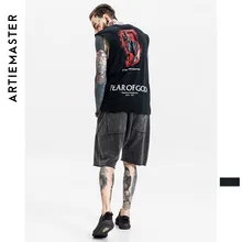 Artie мужская одежда | рок-н-ролл без рукавов спортивный мужской жилет High Street Хип-хоп популярный бренд агент мужской большой размер мужской Wea