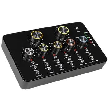 

V10 Separate Sound Card Mobile Phone Computer Karaoke Anchor Live Broadcast Device Supports Headset