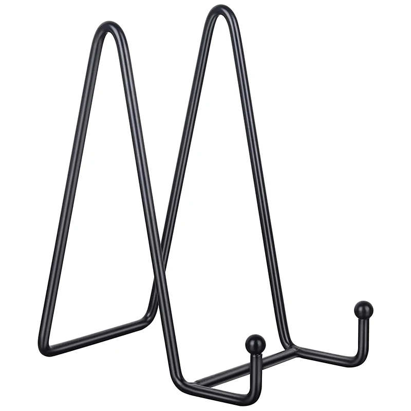 Black Metal Display Stands for Plate Stand Holder Picture Decorative Book Photo Easel | Дом и сад