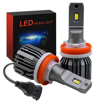 

2pcs LED H11 H7 H8 9005 9006 H9 HB3 9003 9012 Headlight Bulb Car HeadLamp 16000LM 6000K white 12V 24V Auto Lamp No Radio Noise