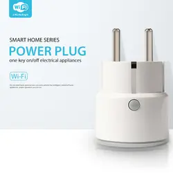 Wifi Smart Plug EU Socket поддержка Alexa, Google Home, IFTTT выход с таймером и пультом дистанционного управления через мобильный телефон
