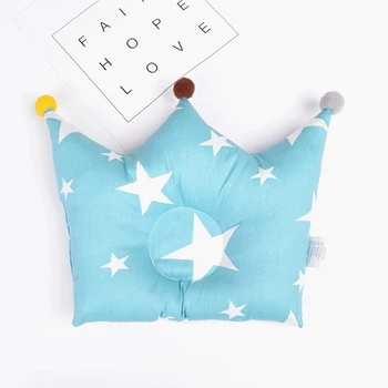 

30*24cm Cute Pillows Baby Head Shape Prevent Flat Head Crown Bedding Nursing Pillow Newborn Infant Boy Girl Room Decor