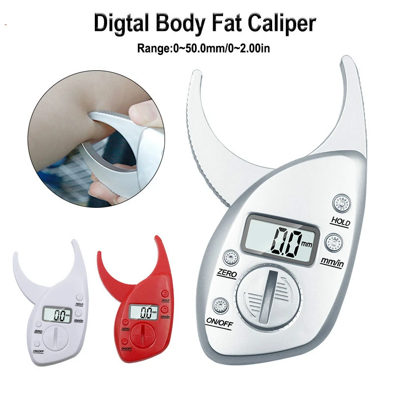 0-50mm Body Fat Caliper Analyzer Monitors Electronic Digital Body Fat Caliper Pl