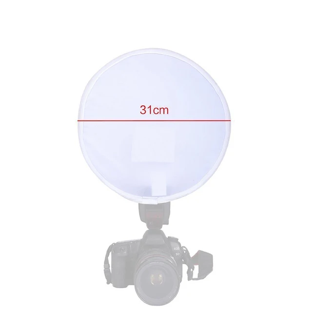 Softbox Rotondo 40cm Per Flash - Diffusore Portatile Pieghevole Per Macchina Fotografica - Foto 13