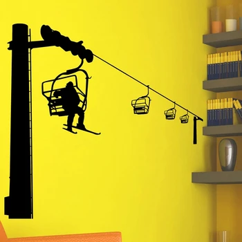 

Ski Sticker Decal Skiing Ice Sports Posters Vinyl Pegatina Wall Decals Decor Mural Car Skiing Decal