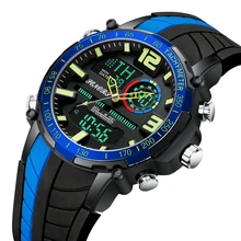

Military Sports Men Watches New Fashion Men Quartz Digital Watch Analog LED Light Man Black Waterproof Clock Relogio Masculino