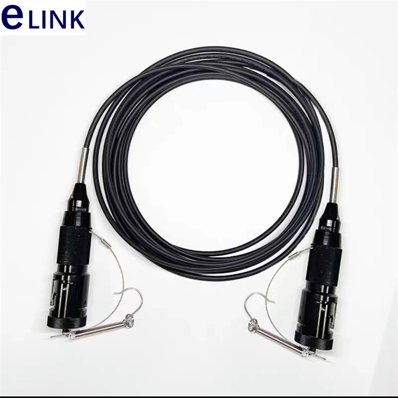 50mtr 2C TPU armored field optical Patch cord 2 cores SM outdoor aviation metal connector to FC CPRI cable jumper ELINK 5.0mm