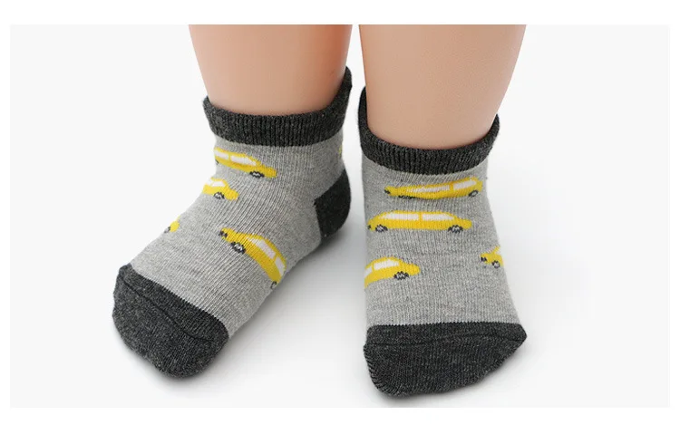 12Pairs Pack New children's boat floor socks baby socks non-slip cartoon floor children's socks