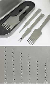 

1/2/5/8/9 Prong Stainless Steel Leather Craft Tools Hole Punch Tool(2.45mm/2.7mm/3.0mm/3.38mm/3.85mm/4.0mm)