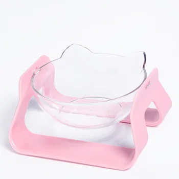 

PC Universal Durable Drinking Pet Feeder Portable 15 Degree Adjustable Tableware Cat Bowl Water Dish Easy Clean Non Spill Home