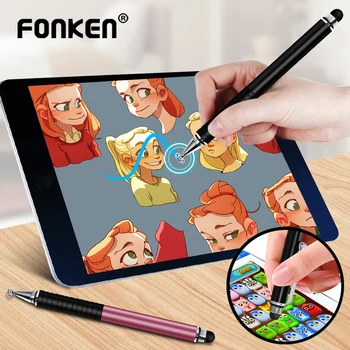 

Universal 2 In 1 Stylus for Phone Tablet Touch Pen Drawing Capacitive Screen Caneta Pencil For Smartphone Note Smart Android Pen