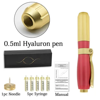 

Lips injection High density metal Hyaluronic Acid Pen For Anti Wrinkle Lifting Lip hyaluron gun 0.3/0.5ML atomizer injection pen
