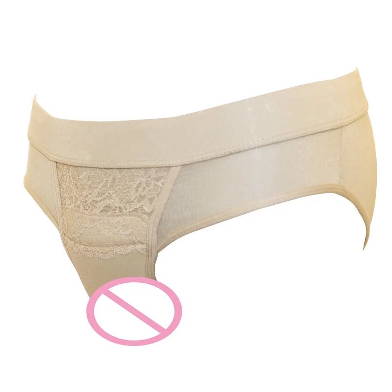 Fake Vagina Panty for Drag Queen Crossdresser Silicone Fake Shemale Panty Drag Queen Transgender Artificial Camel Toe Underwear