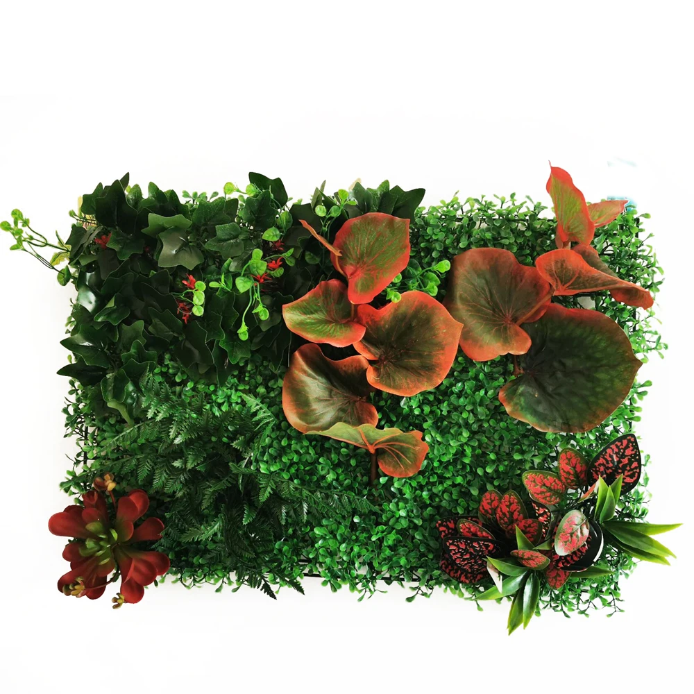 

NEW Artificial Lawn Grasses Plants Wall Panel Fake Lawn Leaf Fence Artificial Foliage for Home Garden Wall Decor Greenery