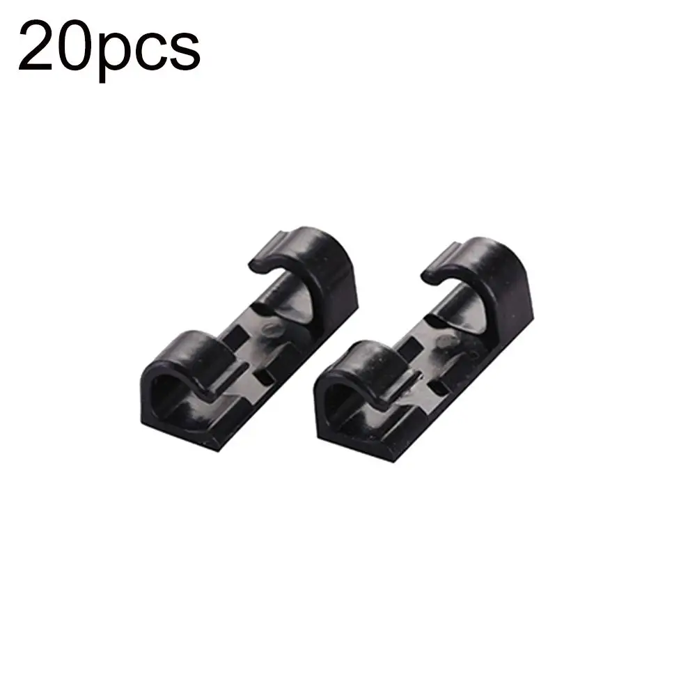 Cable Organizer 20Pcs Self-adhesive Cable Clip Clamp Wire Buckle Line Fastener Organizer Fixer Home Office Storage Data Line Clip