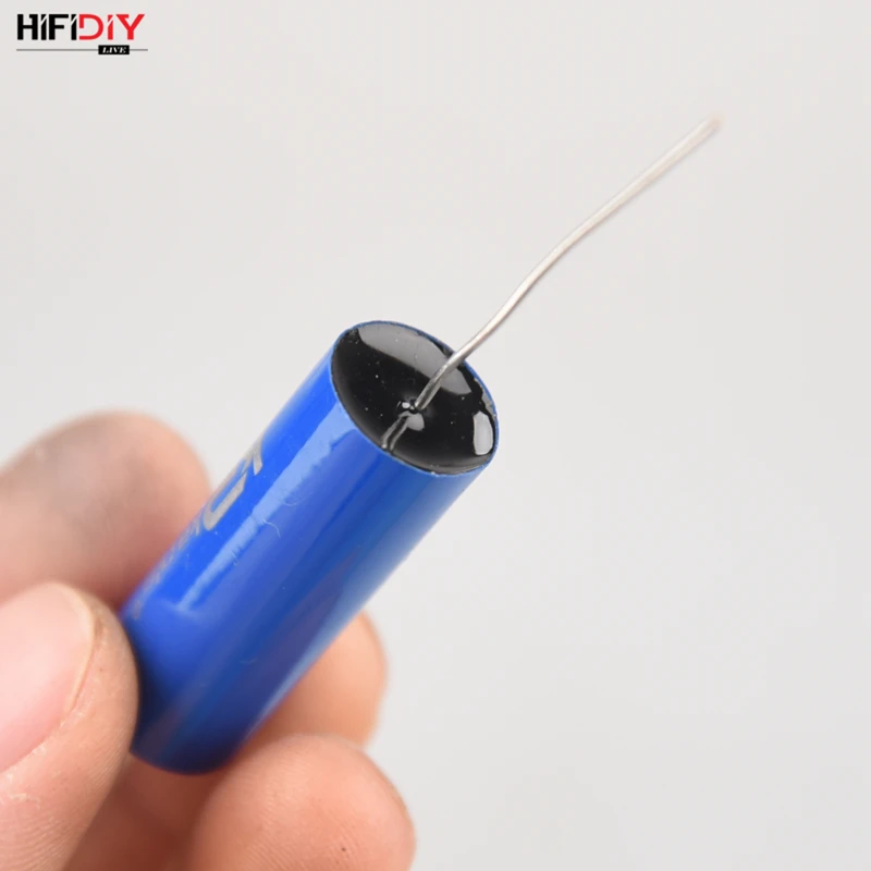 HIFIDIY LIVE Blue MKP capacitor non-polar frequency divider capacitor AUDIO nourishments 8.2uf 10uf 12uf 15uf 18uf22uf 33uf 47uf