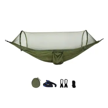 

Outdoor Hiking Tent Camping Hammock With Bug Net Portable Sleep Mat Fully Automatic Hammock Swing Tent Hang Bed Hot