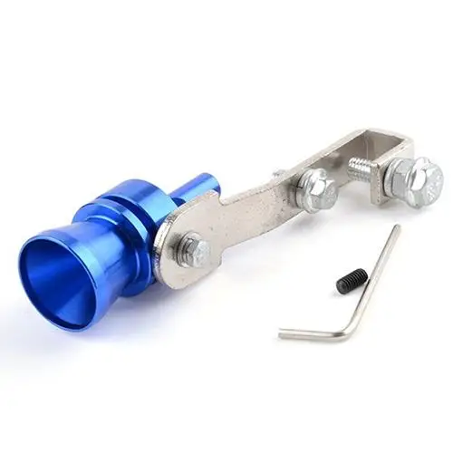 

Universal Blue Car Turbo Sound Muffler Exhaust Pipe Blow Vale Simulator Whistle