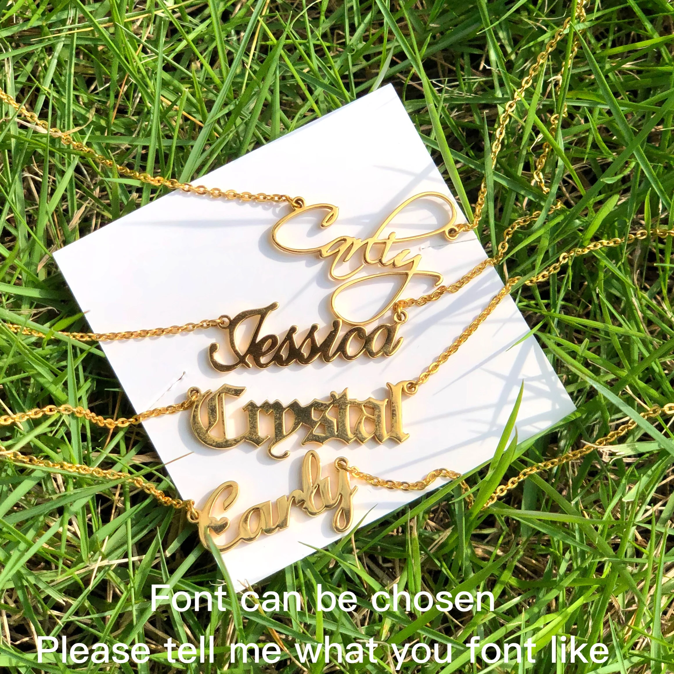 Custom Name Necklace for Women Personalized Nameplate